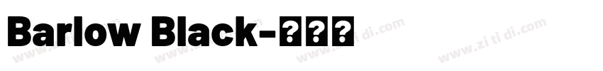 Barlow Black字体转换